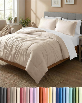 King Comforter Set - Wheat Bedding for All Seasons - 3 Piece Bed Set, 1 Lightwei