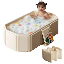 Toddler Bath Tub for Shower, Portable Baby Bathtub, Foldable Kids Bathtub Port