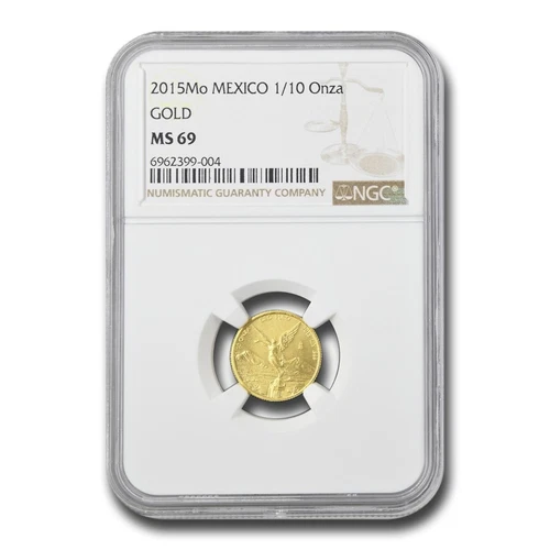 2015 Mexico 1/10 oz Gold Libertad MS-69 NGC
