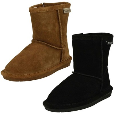 Mädchen Bearpaw Emma Kleinkind echtes Lammfell gefütterte Stiefel 