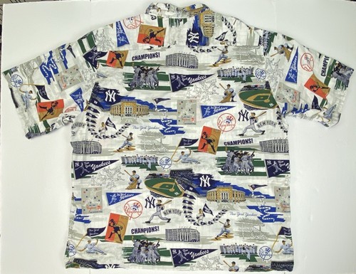 Reyn Spooner - Aloha New York Yankees Hawaiihemd Herren 3XL All Over Print MLB - Bild 2 von 10