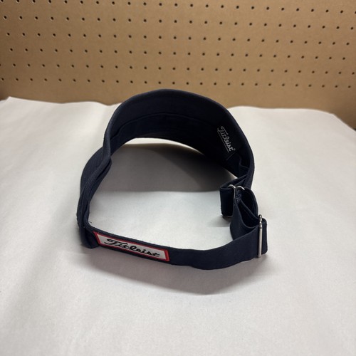 Visera de golf Titleist azul marino ajustable golf ropa deportiva sombrero talla única - Imagen 3 de 9