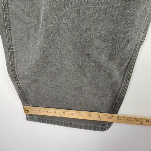 Carhartt Canvas Jeans Herren 46 x 30 Olivgrün Latzhose Fit S11M MOS - Bild 6 von 11