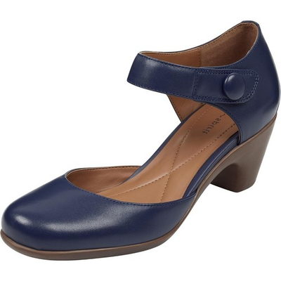 #ad #ad Easy Spirit Women Clarice Ankle Strap Mary Jane Pump Heel Size US 6W Dark Blue $17.60