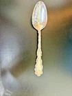 STERLING SILVER SPOON RW&S  Large Serving 8" l   Repousse Wallace Waverly