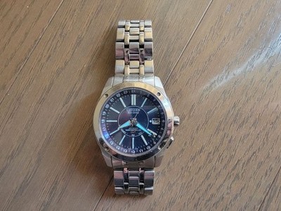 CITIZEN GMT ATTESA H116 T012612 Citizen Radio Wave Watch from Japan Pre-Owned