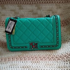 Badgley Mischka Teal Crossbody Quilted  Strap NWT. Great Color  