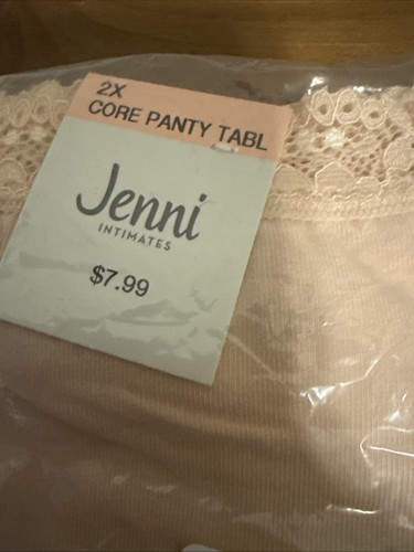 Nuevo con etiquetas Jenni Intimates Mujer Mezcla de Algodón Borde de Encaje Núcleo Hipster Panty Tabl Chai - Imagen 3 de 6