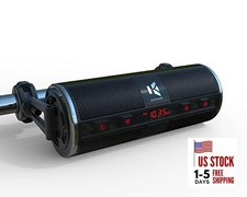 Motorcycle Speakers Bluetooth Waterproof Radio Audio System Built-in Black