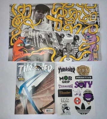 Thrasher Mag kommt mit Supreme Poster und Skater Of The Year Stickerbogen