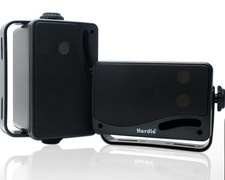 2 Herdio Marine 3.5 Inches Outdoor Speakers Wired 200W 3 Way Wall Mount Speakers