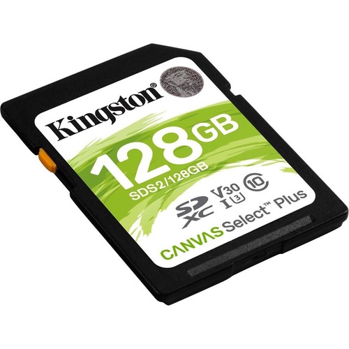 Kingston Canvas Select Plus 128 GB Class 10/UHS-I (U3) SDXC - 1 Pack - Picture 3 of 3