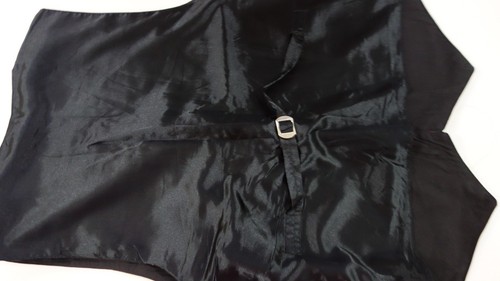 Beautiful Pink/Black Multi-Color Handmade Vest Length 25" Waist 20" New - Picture 12 of 13