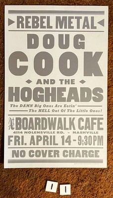 11- Ritz Show Printer Nashville  POSTER - DOUG COOK  Free Shipping  (1995)