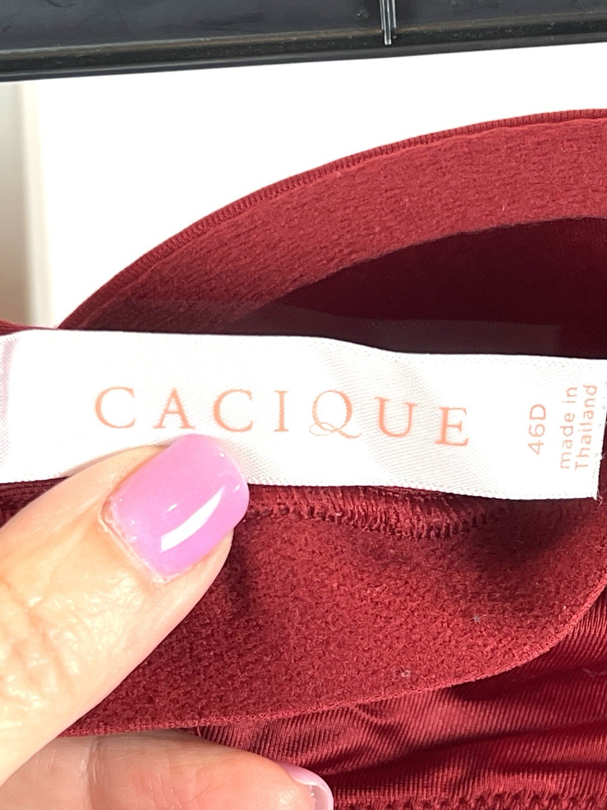 Cacique red underwire, light padding, full covera… - image 5