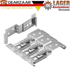 4x Kennzeichenhalter Rahmenlos Edelstahl Nummernschildhalter für 2 DE