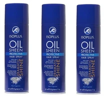 BL Isoplus Oil Sheen Hair Spray 11oz X 3 Packs