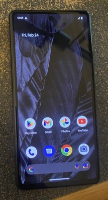 Google Pixel 7 128GB Obsidian T-Mobile Cell Phone w/Charging Cord, Free Shipping