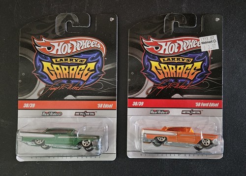 Hot Wheels Larry's Garage 58 Ford Edsel 2 Car Lot MOC