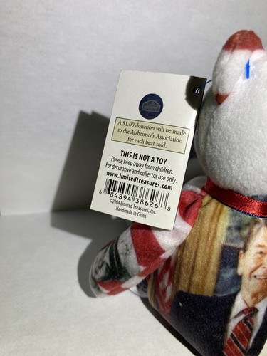 Limited Edition Ronald W Reagan Limited Treasures 40th President Teddy Bear - Picture 3 of 10