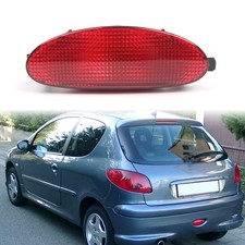 For Peugeot 206 Hatchback 1998-2009 1pcs Rear Fog Light Lamp Red Lens 6351k5