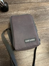 Vtg Case Logic Gray - 10 Cassette Case - Softshell With Strap Belt Loop