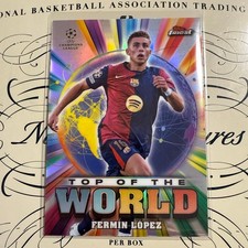 Fermin Lopez 2024-25 Topps Finest UEFA Champions League Refractor Insert