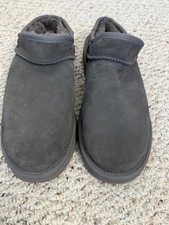 UGG Men's Gray Suede Lined Slip-On Slippers US 11 EU 42 MPN 1108193