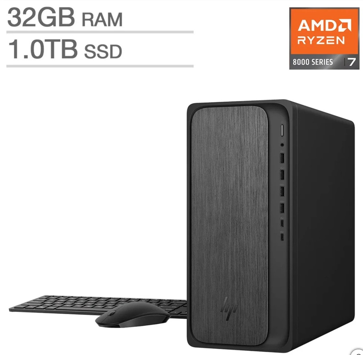 HP OmniDesk M02-0127c AMD Ryzen 7 8700G 4.2 GHz 32 GB 1 TB SSD