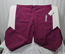 Scrubs Cherokee Workwear Men's Drawstring Pant 4100 WINW Wine XL  30"inseam