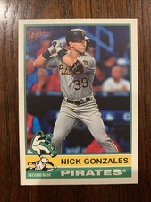2025 Topps Heritage Nick Gonzales SP #425 Pittsburgh Pirates