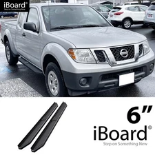 APS Running Board Black 6" Fit Nissan Frontier Equator King Cab 05-25