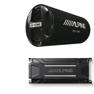 Alpine SWT-12S4 12'' Bass System & KTA-30MW Mono Power Pack Amplifier