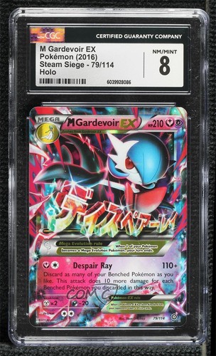 M Gardevoir EX Pokémon XY Steam Siege CGC 8