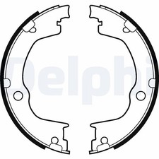 DELPHI Bremsbackensatz, Feststellbremse LS2106 für CHEVROLET OPEL