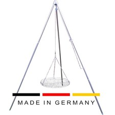 Authentic Premium German Swinging Grill 50cm Stainless | Camping, Caravan, BBQ