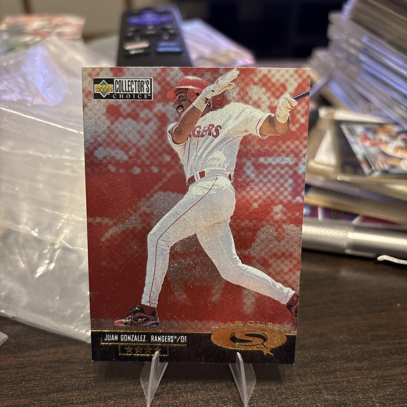 juan gonzalez 1998 Collector's Choice STAR QUEST GOLD 4-STAR ! rangers rare!