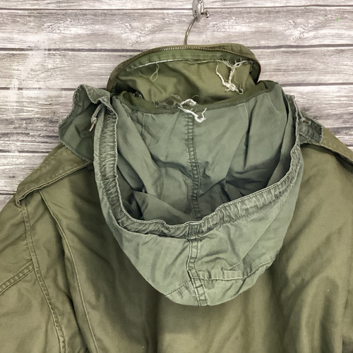 Giacca da campo vintage US Army M-65 uomo grande verde regolare DSA100-73-C-0856 - Foto 8 di 12