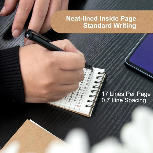 Pocket Notebooks 3x5 Small Notepads Mini Top Spiral Notebook Little Size Line... - Picture 3 of 8