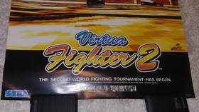 Virtua Fighter 2 & 4 Promo Poster lot ~ Sega Saturn Arcade Playstation 2 PS2