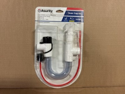 Asurity DTK113B 3/4'' Drain Trap Kit, Clear U Trap With Cleaning Brush (221761)