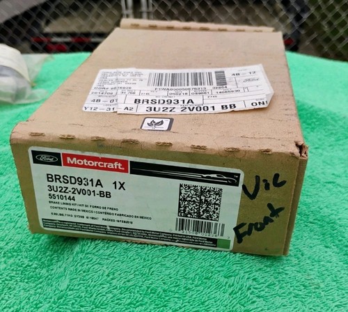 Genuine FORD MOTORCRAFT 3U2Z-2V001-BB BRAKE PAD / LINING KIT BRSD931A