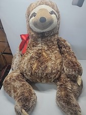 Large Brown Sloth Plush 36" Big XL Stuffed Animal 3 FT Jumbo Hug Fun