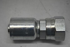 Parker 1JC43-12-10 Hydraulic Hose Fitting Crimp Reusable Coupler Steel 3/4"