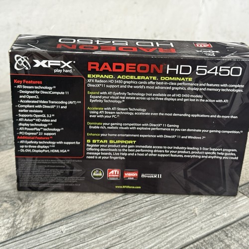 Radeon HD 5450 1GB PCI Express Graphics Card XFX ATI HD-545X-ZC HDMI DVI VGA - Picture 15 of 20
