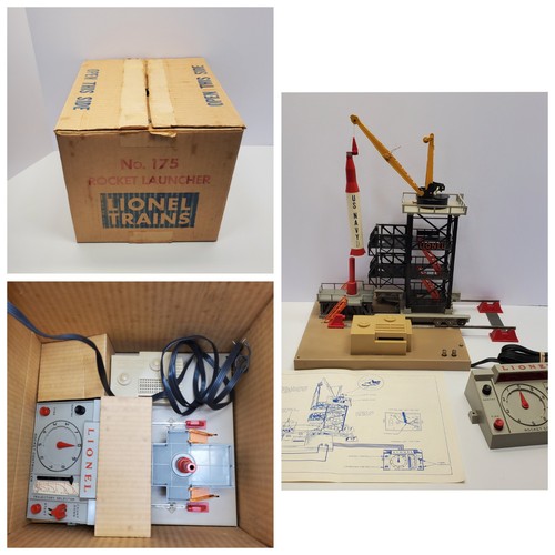Near Mint Postwar Lionel # 175 Rocket Launcher (1958-60) Complete Nice Inserts