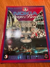 1998 Sugar Bowl Florida State vs Ohio State Gameday Program with 2 Game Tickets