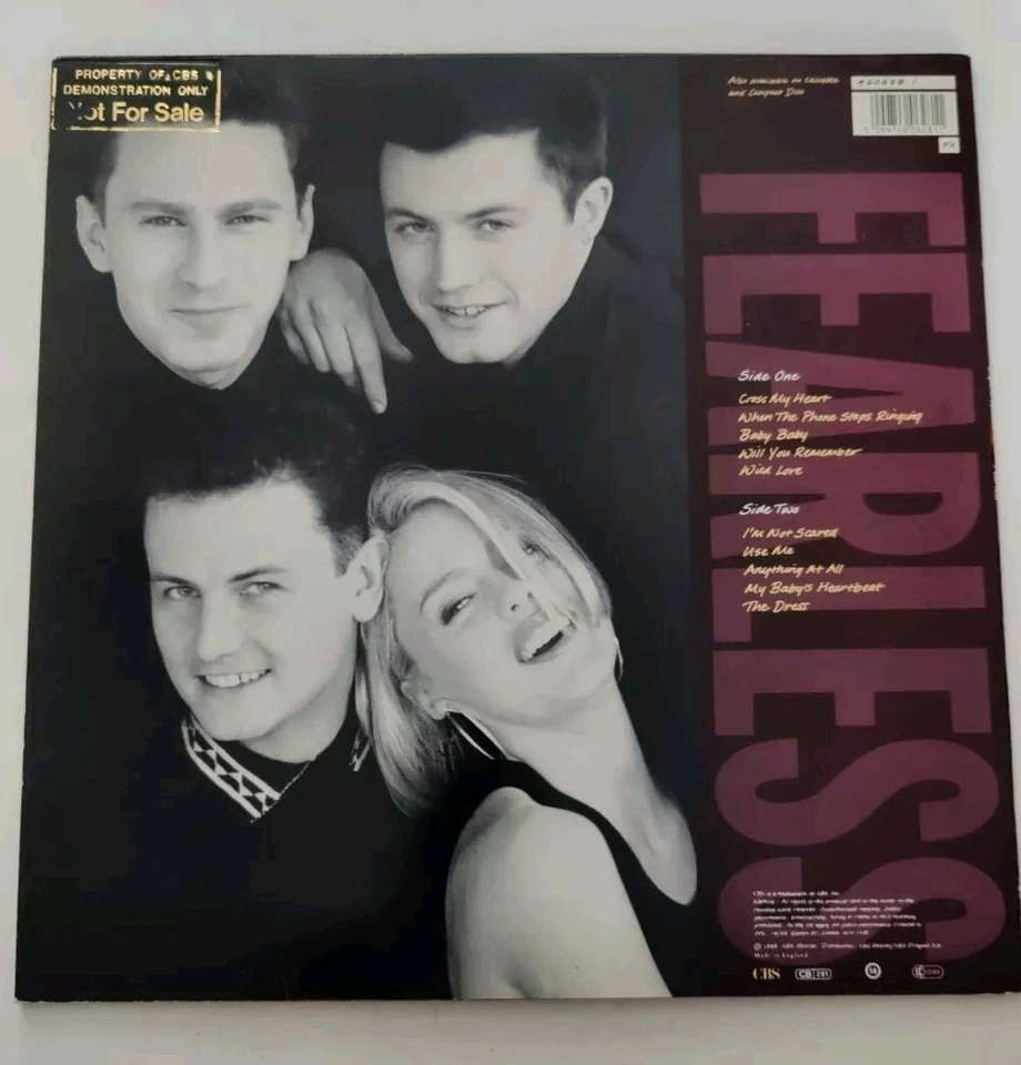 Eigth Wonder Fearless 1988 vinyl LP Demonstration copy Promo Patsy Kensit Foto 2 de 4