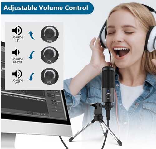 Travor USB Condenser Microphone B088GXWYDL Microphone USB Cord Stand - 第 3/12 張圖片