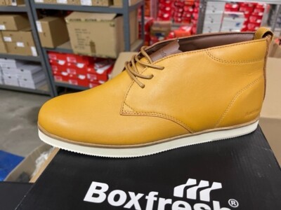 Neu Boxfresh GEBER CH Gr:43 Leather Leder beige sand Stiefel mid high E--14991